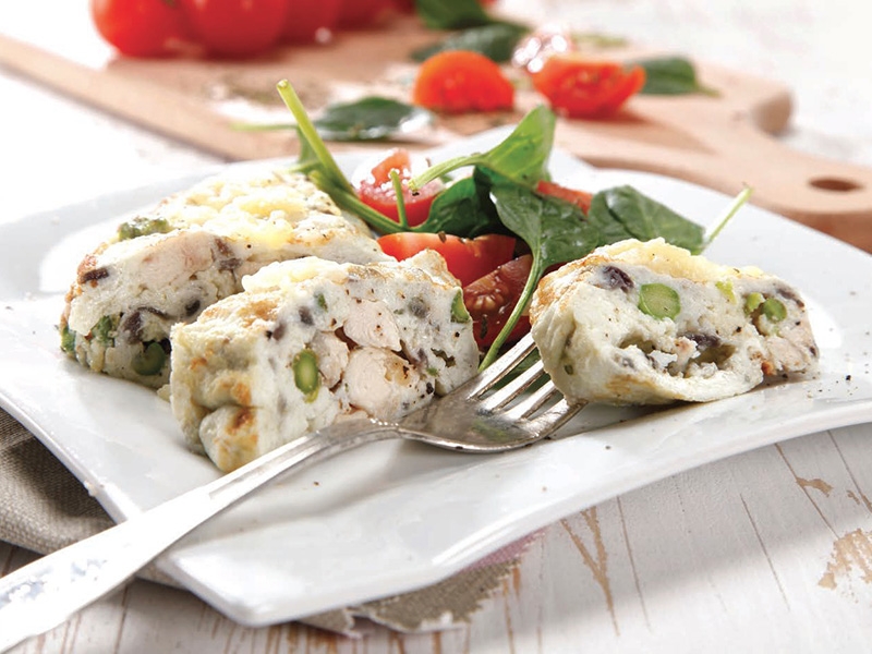 receita de omelete de espargos com claras de ovo dovo