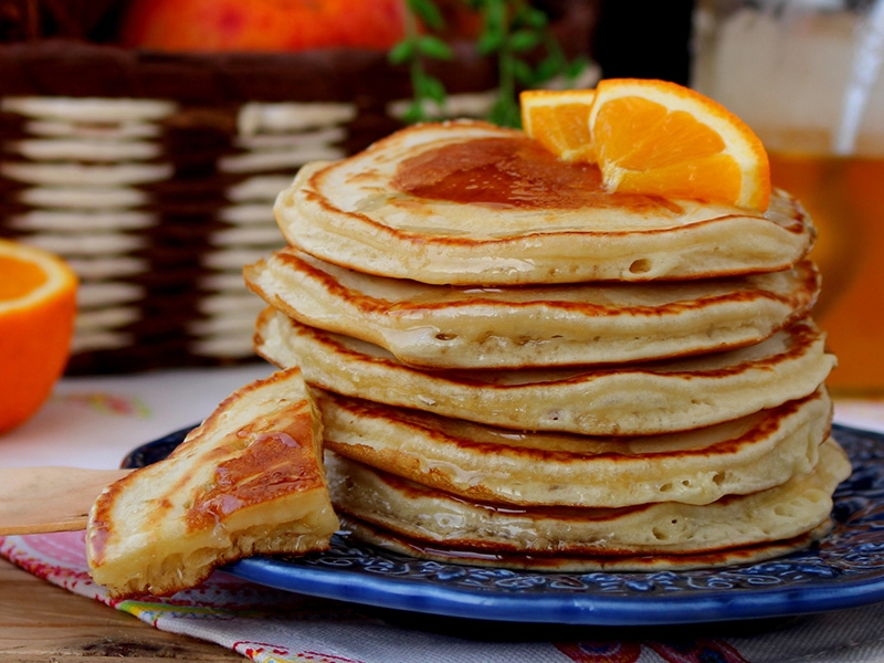 Receita de panquecas com claras de ovo Dovo