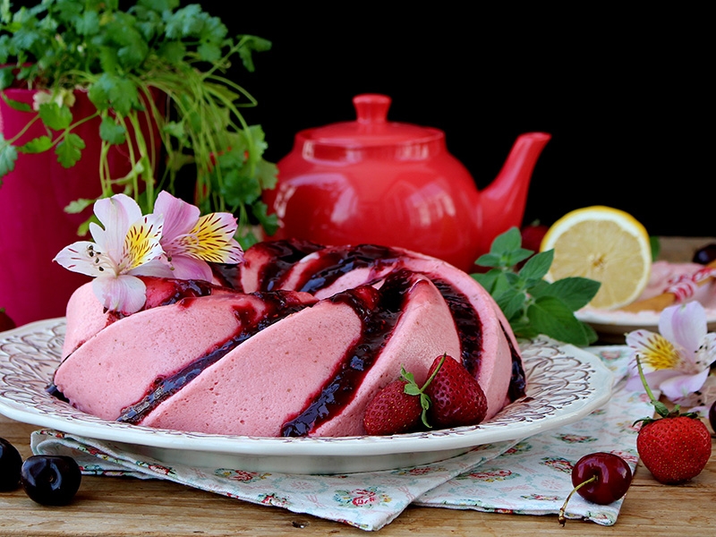 receita de bavaroise de frutos silvestres com claras de Ovo Dovo