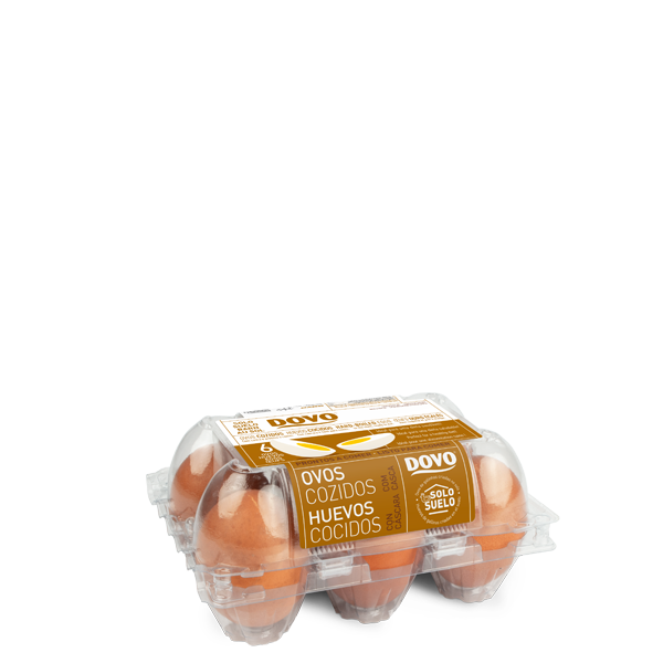 Ovos cozidos com casca DOVO solo