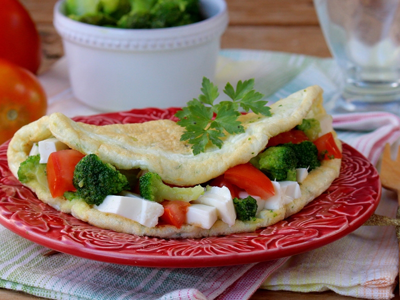 Receita de Crepioca proteica com claras de Ovo Dovo